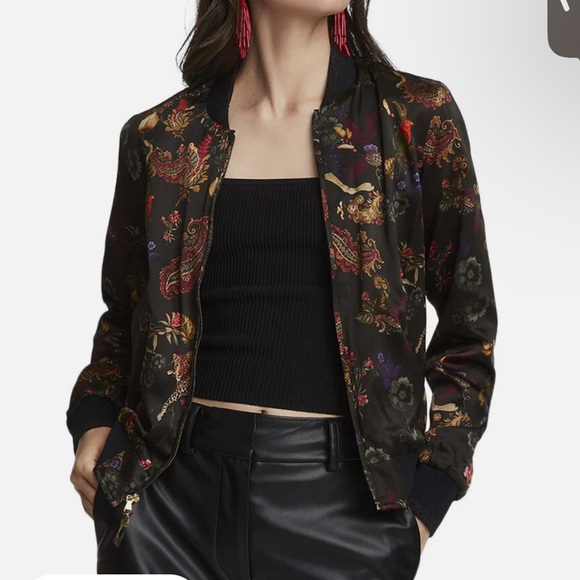 Robert Graham- Meredith silk-blend bomber jacket - Picture 2 of 3